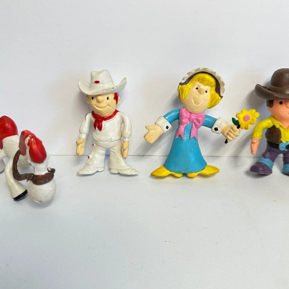 TDQTA Imperial Bendy Figures Set 5pc Hong Kong Western Cowboy Multicolor‎ Fair